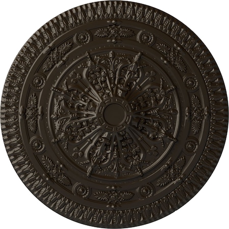 Ekena Millwork Naple Ceiling Medallion (Fits Canopies up to 3 3/8"), Hand-Painted Stone Hearth, 37 1/2"OD x 3 3/8"P CM37NASHF
